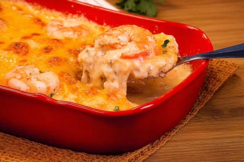 Camarão Cremoso Gratinado (Receitas 2) Como fazer Camarão Cremoso Gratinado_recipe-cookbook.com