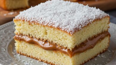 Bolo de Coco com Doce de Leite_recipe-cookbook.com
