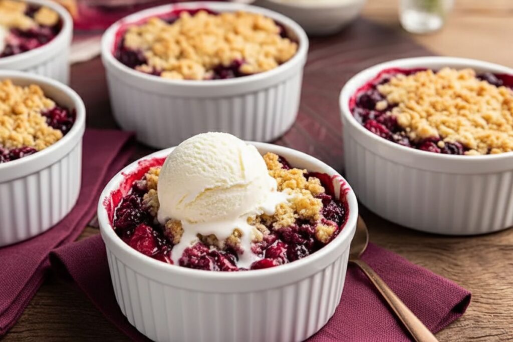 Como fazer Crumble de Frutas Vermelhas_recipe-cookbook.com