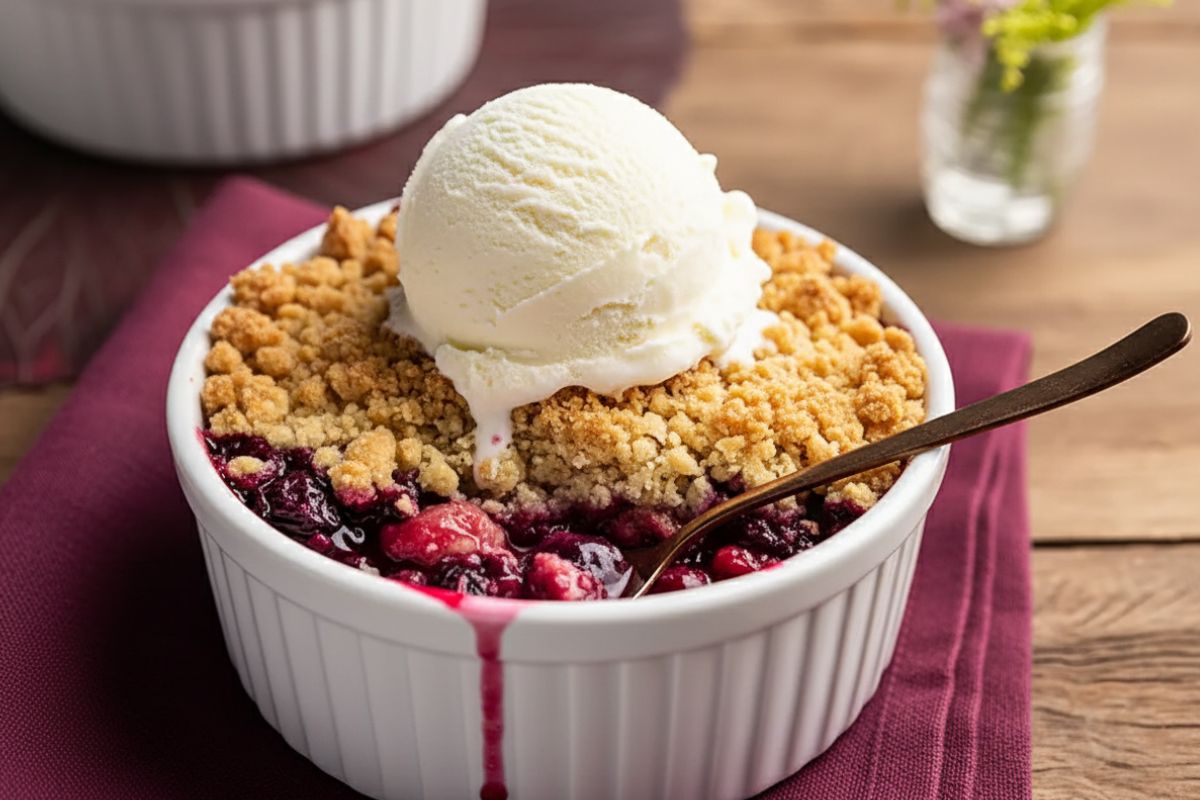 Crumble de Frutas Vermelhas_recipe-cookbook.com