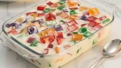 Gelatina Colorida Cremosa_recipe-cookbook.com