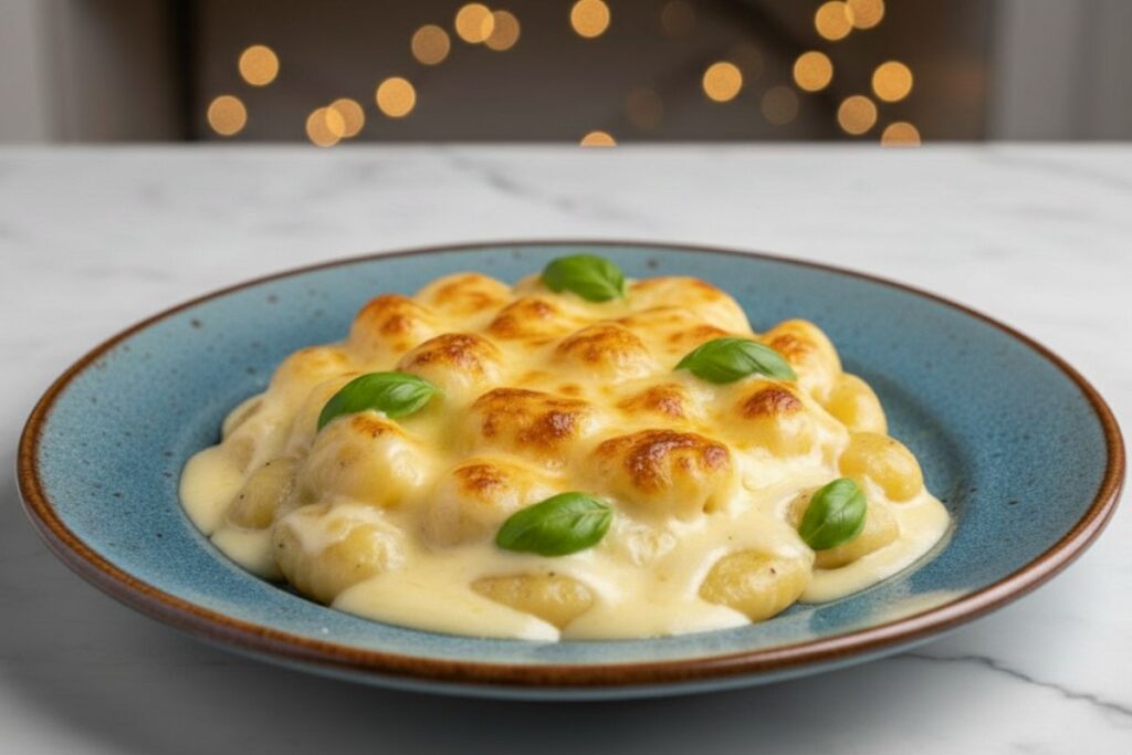 Como fazer Nhoque aos Quatro Queijos_recipe-cookbook.com