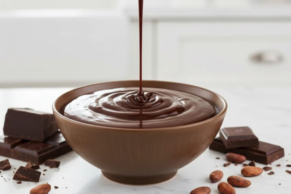 Ganache de Chocolate Meio Amargo_recipe-cookbook.com