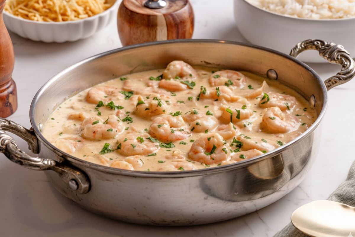 Strogonoff de Camarão_recipe-cookbook.com