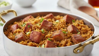 Arroz com Pernil Suíno (Receitas 3) Arroz com Pernil Suíno_recipe-cookbook.com