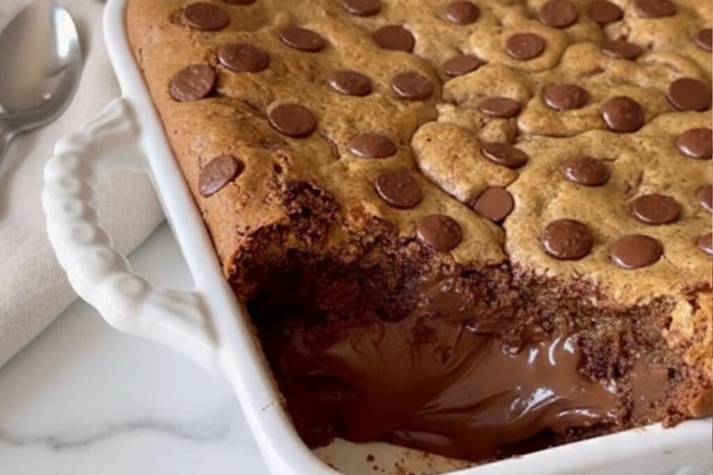 Cookie na Travessa com Nutella (Receitas 2) Como fazer Cookie na Travessa com Nutella_recipe-cookbook.com