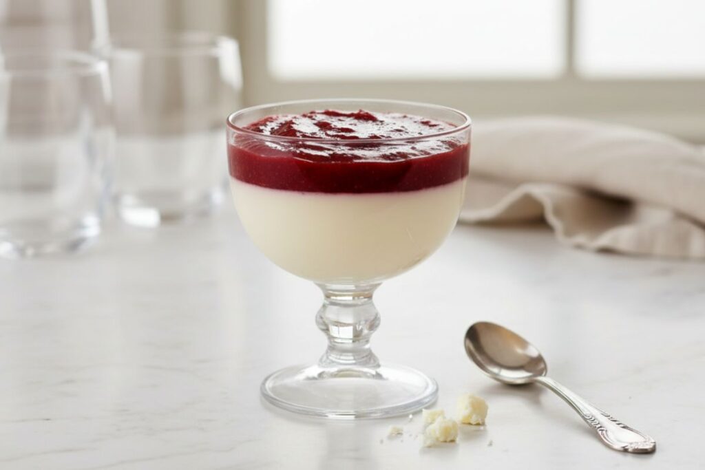 Como fazer Panacota Romeu e Julieta_recipe-cookbook.com