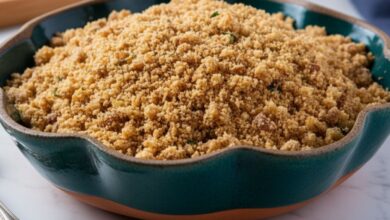 Farofa Crocante de Cebola (Receitas 3) Farofa Crocante de Cebola_recipe-cookbook.com