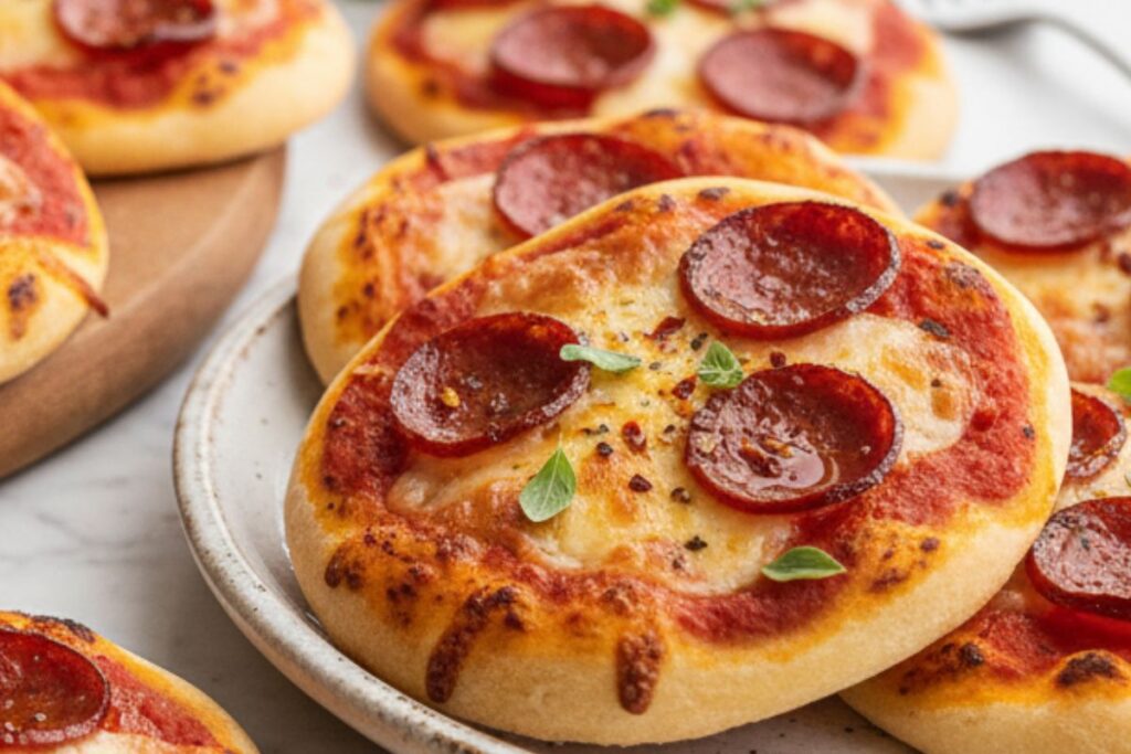 Como fazer Mini Pizza de Calabresa_recipe-cookbook.com