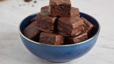 Bites de Brownie Fáceis (Receitas 1) Bites de Brownie Fáceis_recipe-cookbook.com