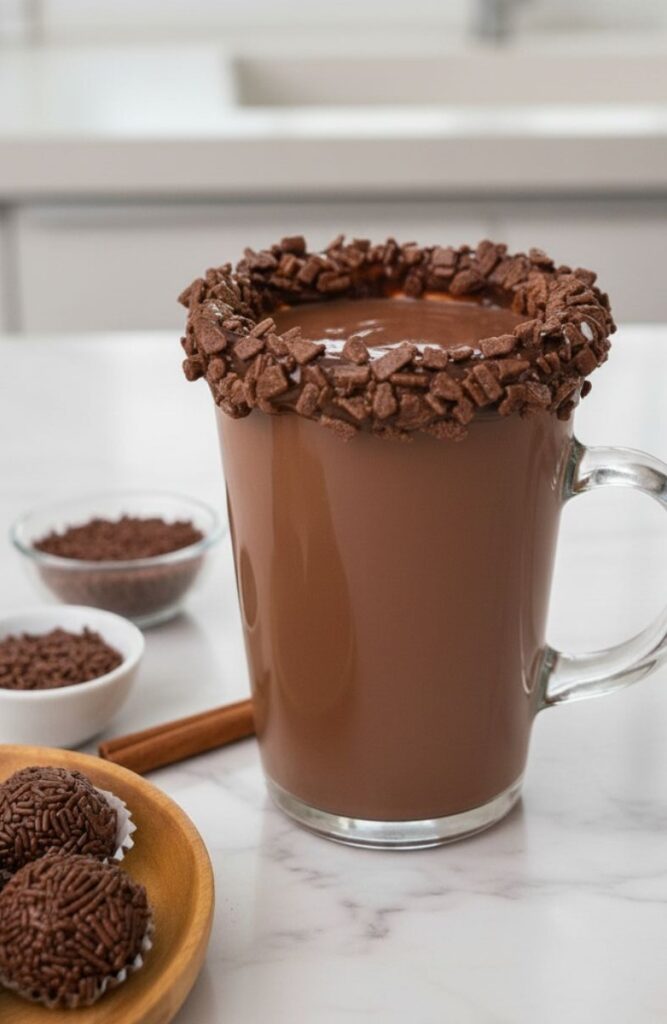 Chocolate Quente de Brigadeiro (Receitas 2) Chocolate Quente de Brigadeiro- _recipe-cookbook.com