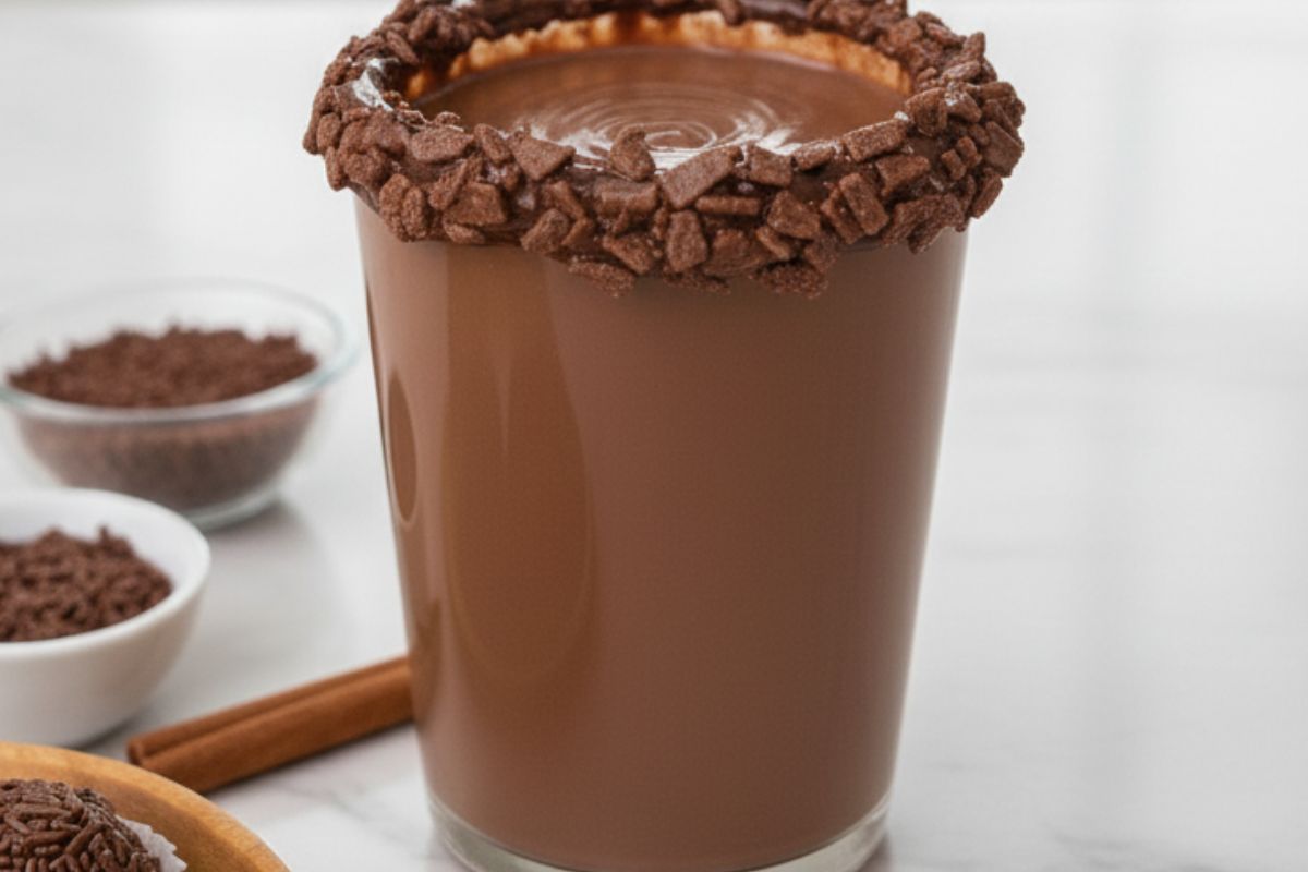 Como fazer Chocolate Quente de Brigadeiro- _recipe-cookbook.com